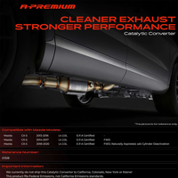 Convertidor Catalítico de Alto Flujo para Mazda CX-5 2013-2020 2.0L 2.5L Motor SkyActiv PE01-20-55X Ajuste Directo Sin Error de CEL Garantizado