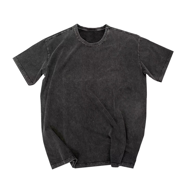 Men's 100% Cotton T-Shirts Oversized Long Sleeve Streetwear Unisex Tops Vintage Acid Wash Y2K High Quality Boxy Fit Formal