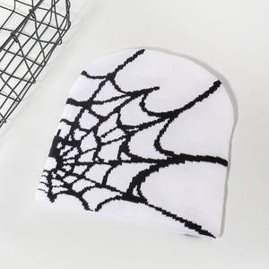 Spider Web <b>Mens</b> Y2k Beanie Hat Fashion Cool Windproof Knit Beanie for Street Party Warm Ski Cold Hat for <b>Men</b> and Women - Product Image 5