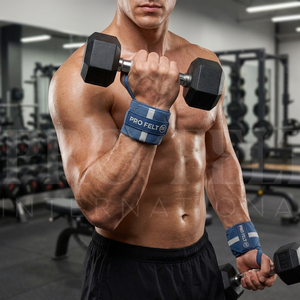 Premium Quality Whole <b>Sale</b> Wrist Wraps <b>for</b> Weightlifting Gym Training Heavy Lifting Support with Thumb Loop Hook Loop Closure - Product Image 4