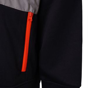 EN ISO 20471 Hi Vis Winter Work Hoodie <b>Orange</b> Black Safety <b>Sweatshirt</b> Reflective Tape Zipper Pockets Pullover Custom High Vis PP - Product Image 6