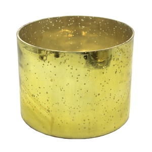 Support de verre décoratif de noël, accessoire Antique, finition or, élégant, support pour fleuriste, décoration de maison - Product Image 1