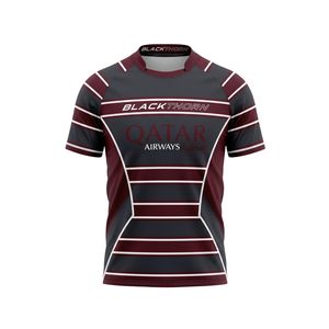 Camiseta de Rugby Personalizada, Transpirable, de Secado Rápido, Antibacteriana, Anti-UV, con Estampado Animal, Impresión por Sublimación, Servicio OEM, Corte Ajustado - Product Image 3