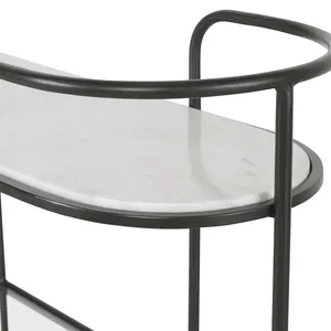 Chariot de service en métal fait main de qualité supérieure, nouveau design, chariot roulant de luxe pour mariage, hôtel, restaurant, banquet, fête - Product Image 4