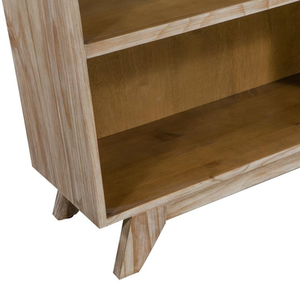 Large Wooden Bookcase With Open <b>Display</b> Shelves And Drawers Storage <b>Cabinet</b> For Home Office Living Room Furniture - Product Image 4