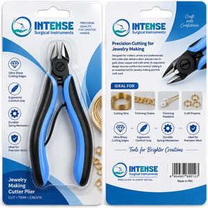 Pince coupante professionnelle de précision pour bijoux, coupe-fil ergonomique avec poignée antidérapante, outil de perlage et de bricolage, usage chirurgical intensif - Product Image 6