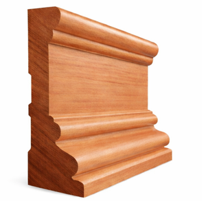 Nuevo y popular revestimiento de madera de cerezo estilo colonial vintage ecológico para molduras de techo, molduras de corona y rieles de silla. - Product Image 1