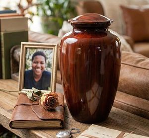 Classical Teardrop Rosewood Urn Airtight <b>Dog</b> Pet Memorial Vase - Product Image 5