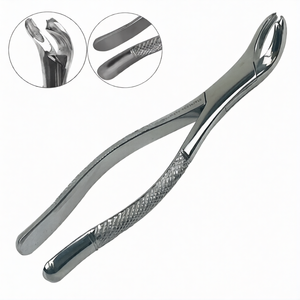 Forceps d'extraction dentaire # Instrument d'extraction dentaire pour molaires inférieures 17, en acier inoxydable, outil chirurgical ergonomique à poignée manuelle, certifié CE - Product Image 2