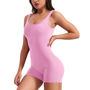 Custom Deep V Front <b>Zip</b> <b>Up</b> One Piece Jumpsuit Bodycon Leggings <b>Playsuit</b> for Women - Product Image 2