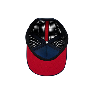 OEM Waterproof Performance Golf Hat Custom Patch Logo Laser Perforation 5-Panel Breathable <b>Snapback</b> <b>Cap</b> Made in Vietnam - Product Image 5