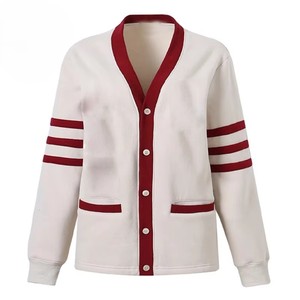 Cárdigan de Punto Transpirable Personalizado con Cuello en V, Lana/Acrílico, de Alta Calidad, para Hermandades y Fraternidades Universitarias - Product Image 2