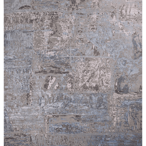 Hand Knotted Wool & Bamboo Silk <b>Rug</b> 9x12-Low Pile Modern <b>Abstract</b> Area Carpet for Luxury Living Spaces - Product Image 2