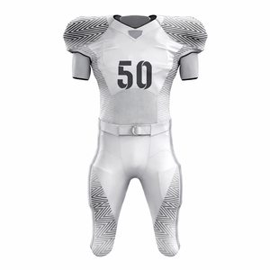 Uniforme de football américain personnalisé OEM, maillot rouge classique, taille plus, respirant, séchage rapide, polyester, avec nom et numéro personnalisés - Product Image 4