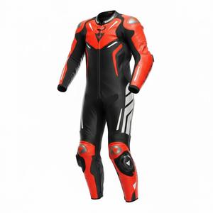 Combinaison de moto en cuir véritable, protection intégrale - Product Image 1