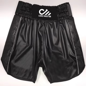 Pakistan Made Custom Muay Thai MMA Training Shorts Breathable Canvas Knitted Casual Elastic Waistband Quick Dry - Product Image 1