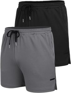 Shorts cargo pour homme, décontractés, multi-poches, en tissu Oxford, spandex/polyester, durables, avec cordon de serrage élastique à la taille, séchage rapide - Product Image 1