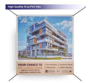 Pancartas Publicitarias Comerciales Exteriores de Gran Formato Personalizadas |   Vinilos Resistentes a la Intemperie para Edificios, PVC Flexible Resistente a los Rayos UV - Product Image 5