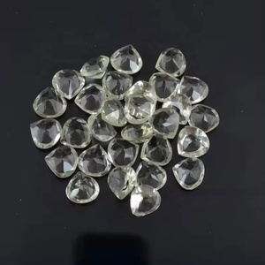 Pierres précieuses semi-précieuses en améthyste verte naturelle de 10 mm, taille cœur facettée, pour bijoux faits à la main, qualité excellente, fournisseur d'améthyste - Product Image 3