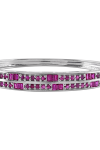 Bracelet en rubis en argent sterling 92,5 KLSB-20294 - Product Image 4