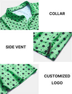 Chemises de golf personnalisées avec logo, broderie et impression de haute qualité, manches courtes pour homme - Product Image 5