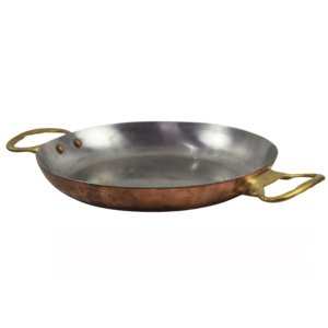 Atractivo Plato de Servir de Latón y Acero Inoxidable, Base de Diseño y Metal Sólido de Buena Calidad, Color Dorado y Plateado - Product Image 5