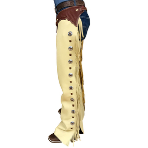 Custom Design Customize Color Men Leather <b>Chaps</b> / Direct Factory Supply Horse <b>Riding</b> Cowhide Leather Full <b>Chaps</b> With OEM - Product Image 5