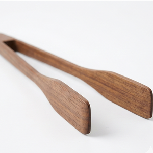 Eco Friendly Natural Wooden Kitchen <b>Tongs</b> Sustainable Wood Cooking <b>Serving</b> <b>Tongs</b> Mint Green Handle Food Safe Grade Certificate - Product Image 2