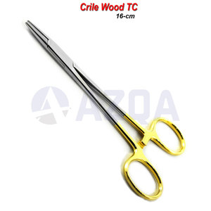 Portaagujas Quirúrgico de Acero Inoxidable Premium con Mango de Madera, TC 16 cm, Instrumento de Sutura de Carburo de Tungsteno - Product Image 2