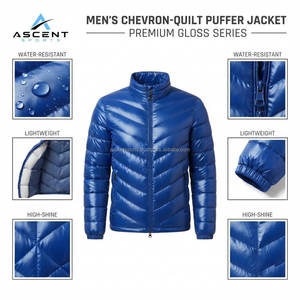 <b>Men</b> Thermal Puffer <b>Jacket</b> <b>Warm</b> Quilted Lightweight Winter Outdoor Casual Zip Front Insulated Coat Wholesale Supplier - Product Image 6