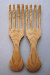 ไม้คนสลัดไม้เนื้อแข็งทนทานสำหรับใช้ในชีวิตประจำวัน อุปกรณ์ผสมสลัดไม้รักษ์โลกสำหรับรับประทานอาหาร - Product Image 3