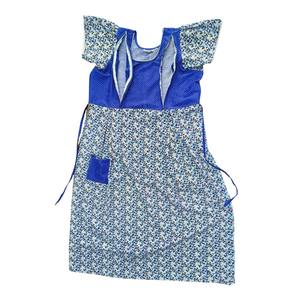 Camisones cortos de alimentación para madres, alimentación de maternidad con estampado floral con dos cremalleras, vestido de noche para madres divinas para niños suaves - Product Image 4