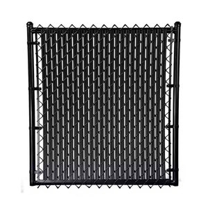 รั้วตาข่ายเหล็กชุบสังกะสีเคลือบพีวีซีเกรดพรีเมียมสำหรับงานพาณิชย์ หนาพิเศษ พร้อมแผ่นสแลทแบบประกบกัน - Product Image 2