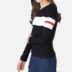 T-shirt en coton pour femme avec logo personnalisé, T-shirt basique uni à manches courtes pour femme, T-shirt oversize tendance streetwear pour femme - Product Image 4