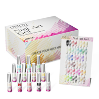 UNIGEL – Kit de 48 Gels Liner pour Nail Art, Gel de Traçage Non Toxique, Écologique, Longue Durée, Fournitures Professionnelles pour Salons, OEM ODM