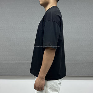 Nouveautés Mode T-shirts en coton lourd pour hommes, personnalisables, de bonne qualité, unis, amples et surdimensionnés pour hommes - Product Image 2