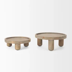 Modern Handmade Centrepiece Tray for Elegant Dining Table Decoration Ideas Premium Export Quality Decorative Metal TrayRound - Product Image 1