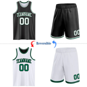 ชุดบาสเก็ตบอลแบบกลับด้านได้ พิมพ์ลายแบบซับลิเมชั่น เสื้อผ้ากีฬา - Product Image 2
