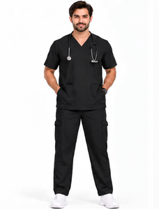 Tenue chirurgicale 3 pièces respirante pour infirmières, médecins, personnel pharmaceutique et hospitalier – Tissu extensible doux - Product Image 1