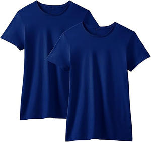 Camiseta de Manga Corta con Cuello Jersey para Mujer, Corte Regular, Informal, Transpirable, Suave, para Todas las Temporadas, Estampado Navideño, 100% Poliéster, Personalizada - Product Image 1