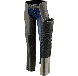 Samroz Sports Premium <b>Leather</b> Seamless Fusing Motorcycle Riding <b>Chaps</b> for Women Bikers All Seasons - Product Image 4