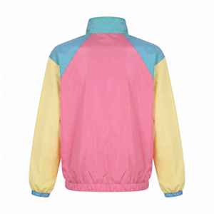 Ensemble de survêtement pour homme en nylon léger coupe ample avec veste zippée brodée et pantalon, deux pièces - Product Image 3