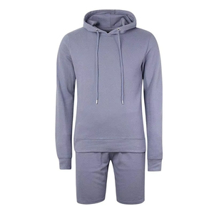 Conjunto de Shorts y Sudadera con Capucha de Verano para Hombre, Tallas Grandes, Estampado Informal, 100% Algodón, Alta Calidad, Venta al Por Mayor - Product Image 1