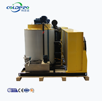 Machine à glace en flocons COLDPRO compacte de 5 tonnes pour supermarchés et restaurants, facile à nettoyer, 220V/380V