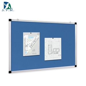 Tablero de fieltro azul para notas, fotos e información - Product Image 1