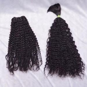 Couleur Noir Indien Extensions de Cheveux Humains Soyeux Droite Indien Remy Cheveux Trame Double Crépus Texture Profonde Remy Corps De Haute Qualité - Product Image 5