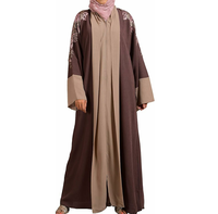 Services OEM – Nouvelle Abaya Femme en Polyethersulfone Double Couche, Design Élégant, Séchage Rapide, Respirante, Extensible dans les Quatre Sens, Longueur Cheville