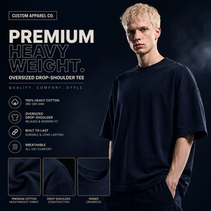 เสื้อยืดคอกลมแขนสั้นทรงโอเวอร์ไซส์สำหรับผู้ชาย สีพื้น ผ้าเจอร์ซีย์ถัก 100% ผ้าฝ้าย ดีไซน์เรียบง่าย ความยาวปกติ - Product Image 5