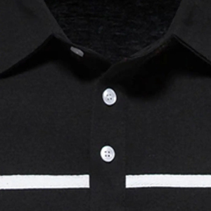 เสื้อผู้ชายไซส์ใหญ่พิเศษ 6XL เนื้อผ้านุ่ม ระบายอากาศได้ดี ผลิตจากผ้าฝ้ายถัก 100%  ตกแต่งแถบผ้าตัดกันที่อก พร้อมกระดุมติดหน้าอก รับออกแบบโลโก้ตามสั่ง - Product Image 3