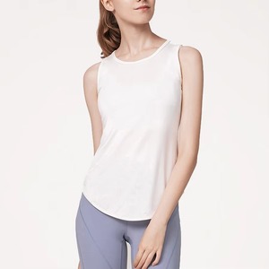 Vêtements d'été personnalisés, veste sans manches unie pour femmes, vêtements de sport, débardeur pour femmes. - Product Image 1